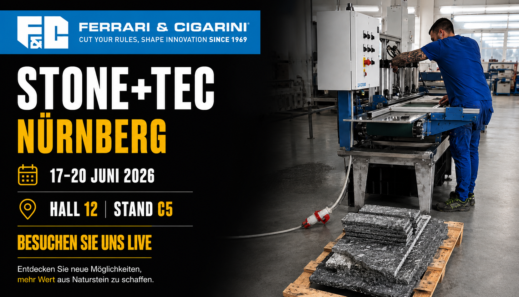 Exponemos en STONE+TEC - Núremberg.